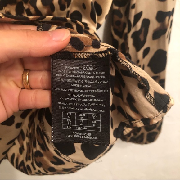GUESS Silk leopard button-down - Picture 3 of 5